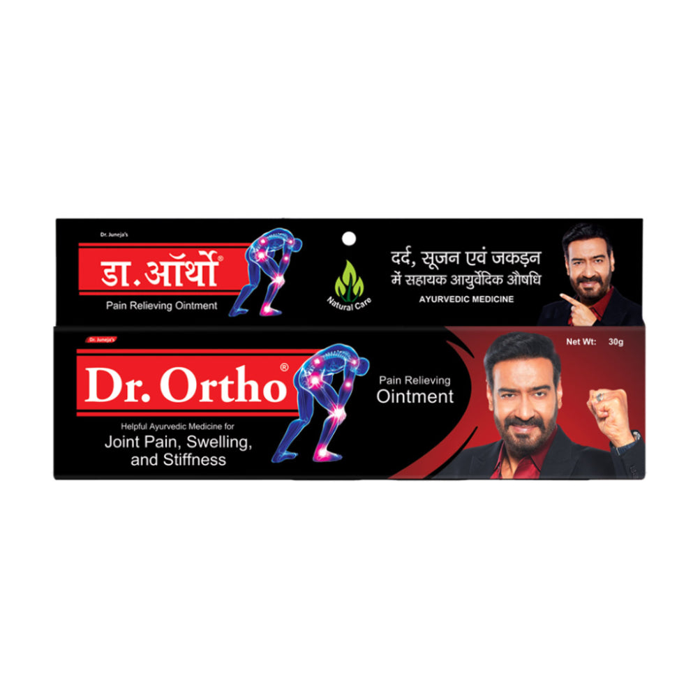 Dr. Ortho Combo Pack [Ayurvedic Oil 120ml + Capsules 30cap + Spray 75ml + Ointment 30g]