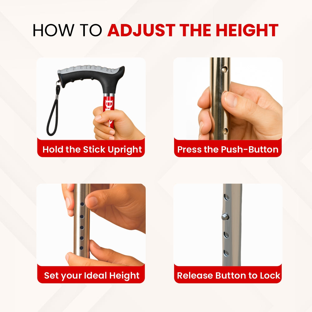 Support Stick Walking Stick | Adjustable and Durable Support for Mobility – Divisa Store