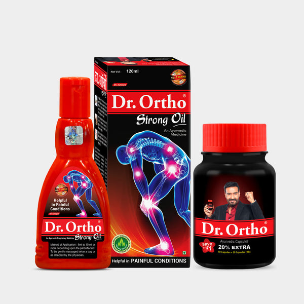 Dr. Ortho Strong Oil - 120ml and Capsules Combo