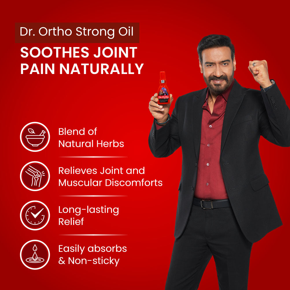 Dr. Ortho Strong Oil - 120ml and Capsules Combo