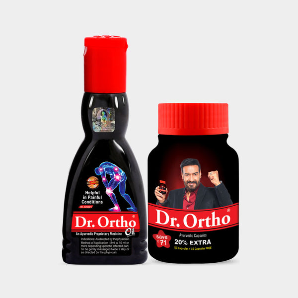 Dr. Ortho Ayurvedic Oil 60ml + 60Caps [Combo Pack]