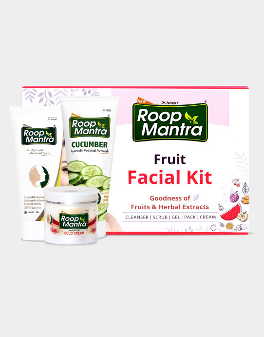Roop Mantra Fruit Facial Kit, Cucumber Face wash, Face Cream & Cold Cream