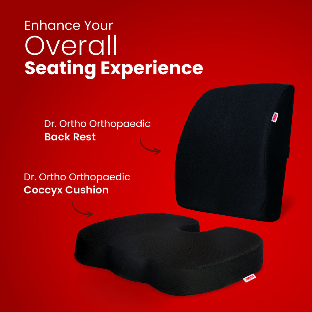 Dr.  Ortho Back Support and Coccyx Cushion Combo