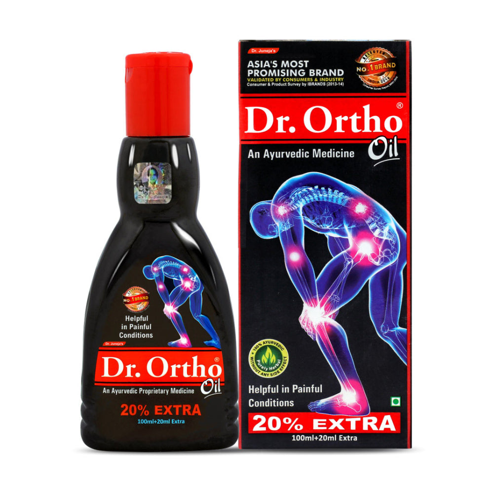 Dr. Ortho Ayurvedic Oil 120ml + 60 caps [Combo Pack]