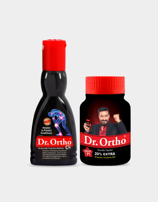 Dr. Ortho Ayurvedic Oil 60ml + 60Caps [Combo Pack]