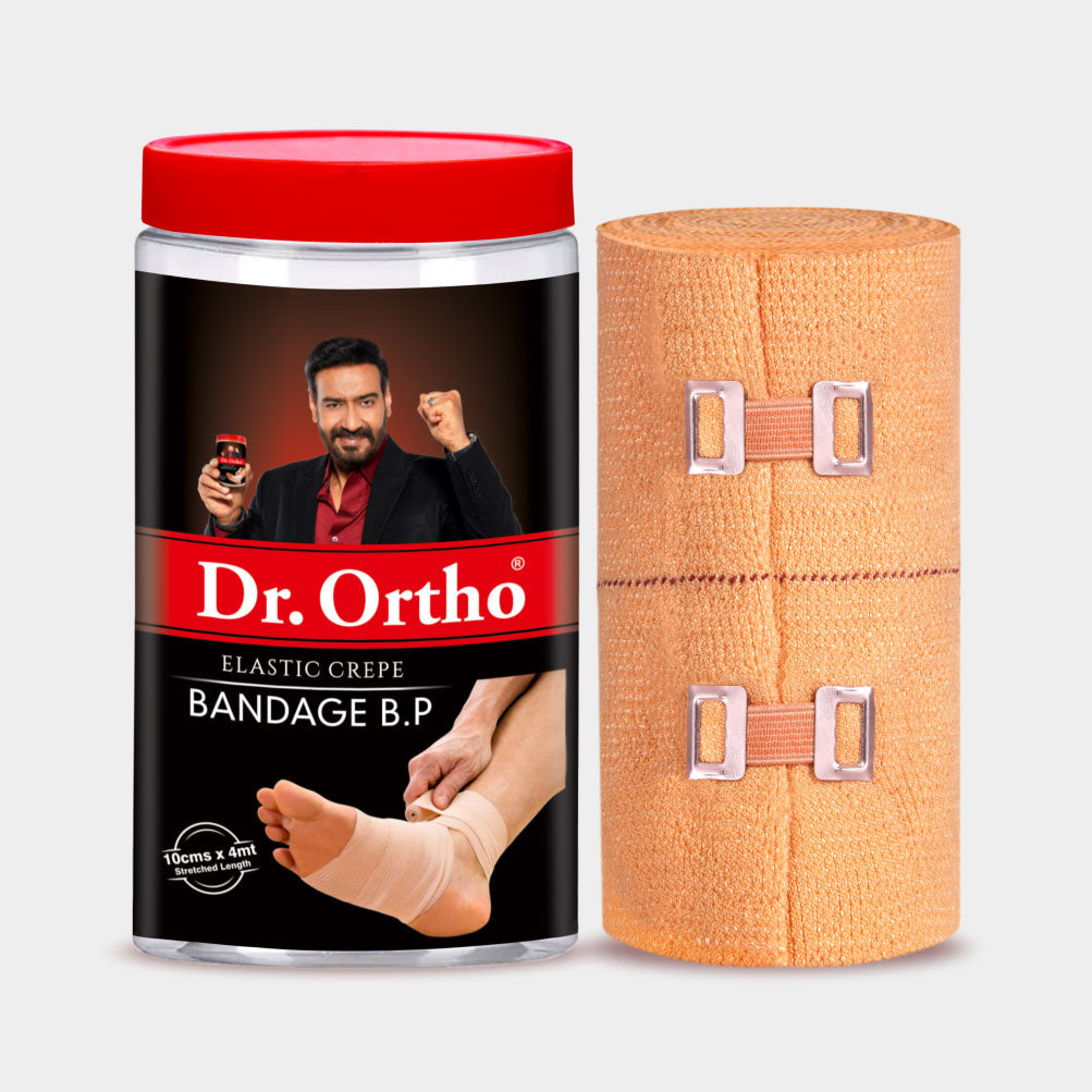 Dr. Ortho Elastic Crepe Bandage - 10cm x 4mt