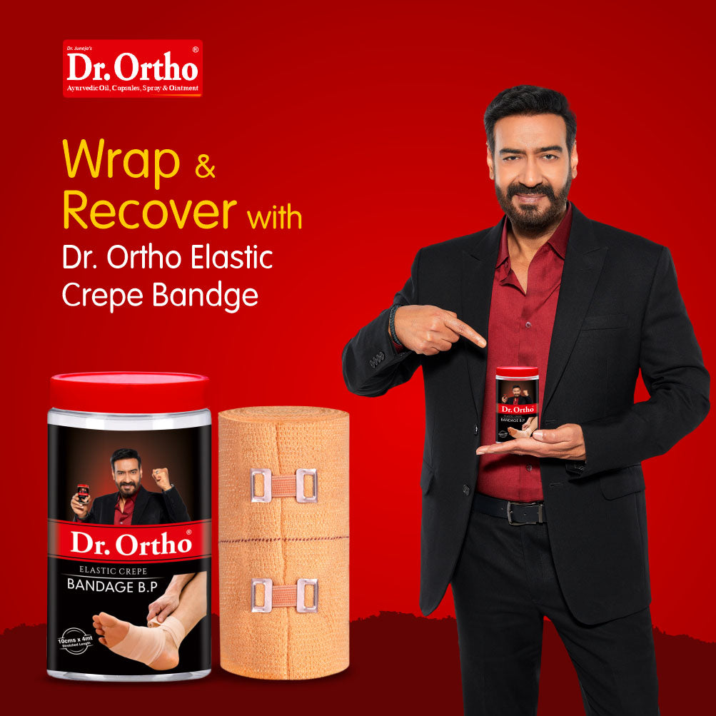 Dr. Ortho Elastic Crepe Bandage - 10cm x 4mt