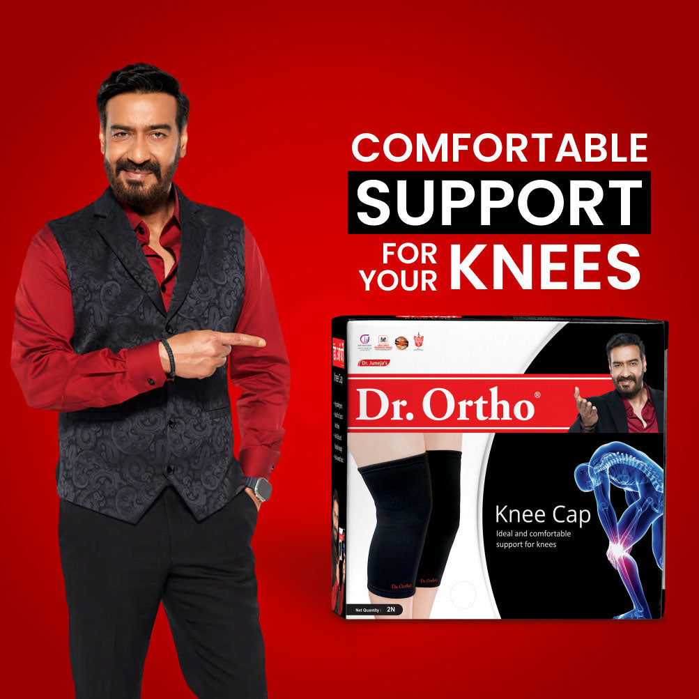 Buy Dr.Ortho Cotton Knee Cap with Open Patella, Knee Support for