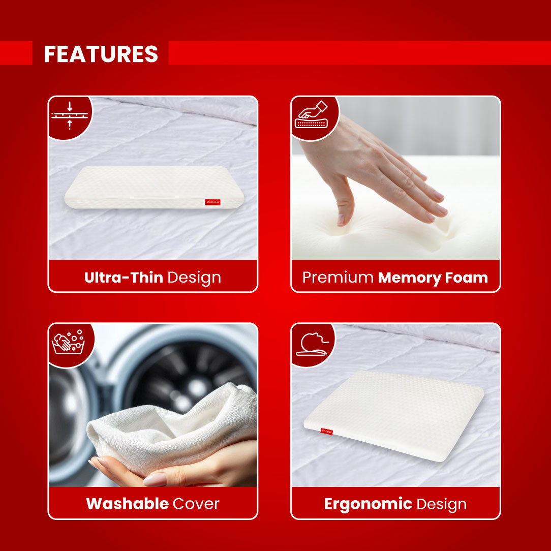 Dr. Ortho Orthopaedic Ultra Thin Pillow