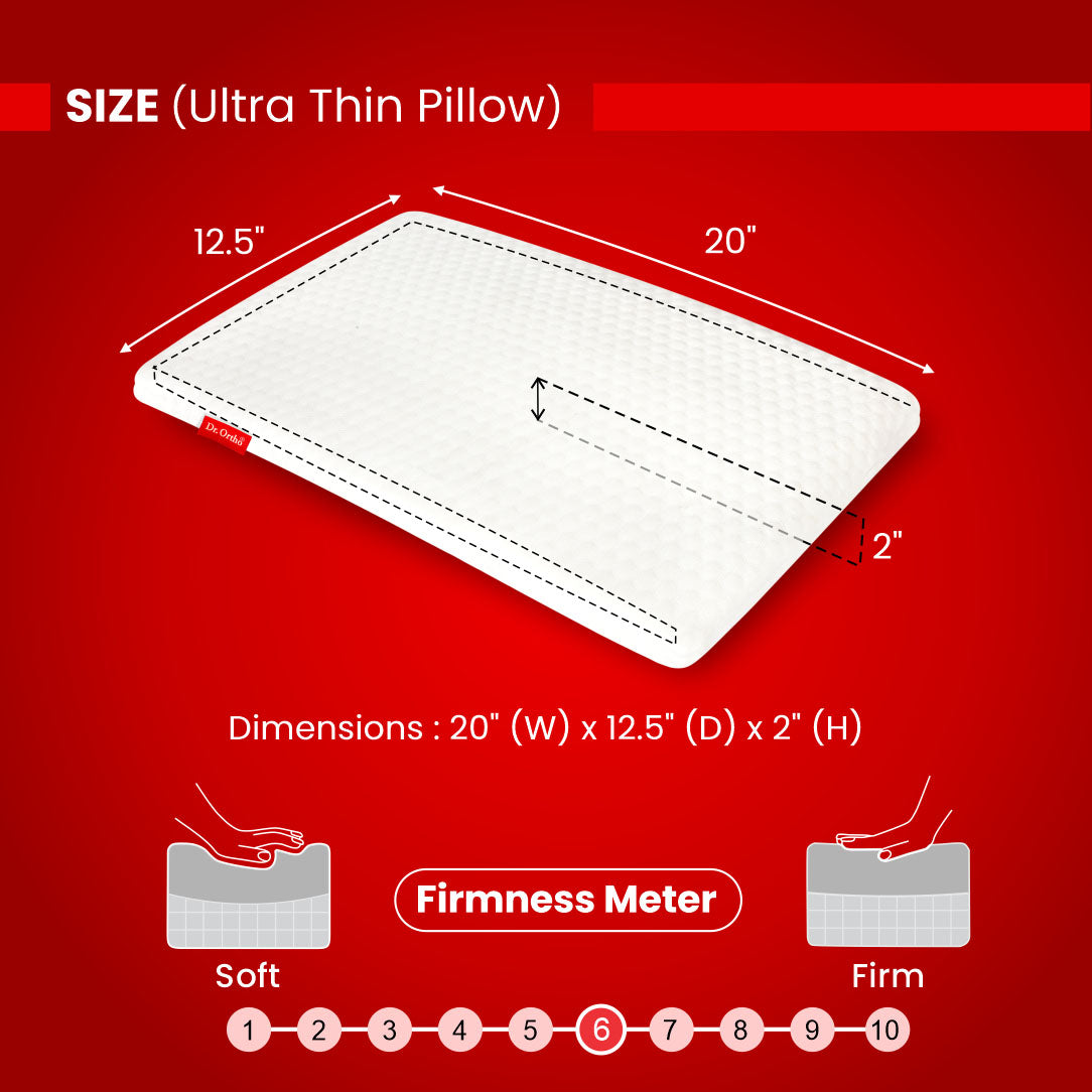 Dr. Ortho Orthopaedic Ultra Thin Pillow
