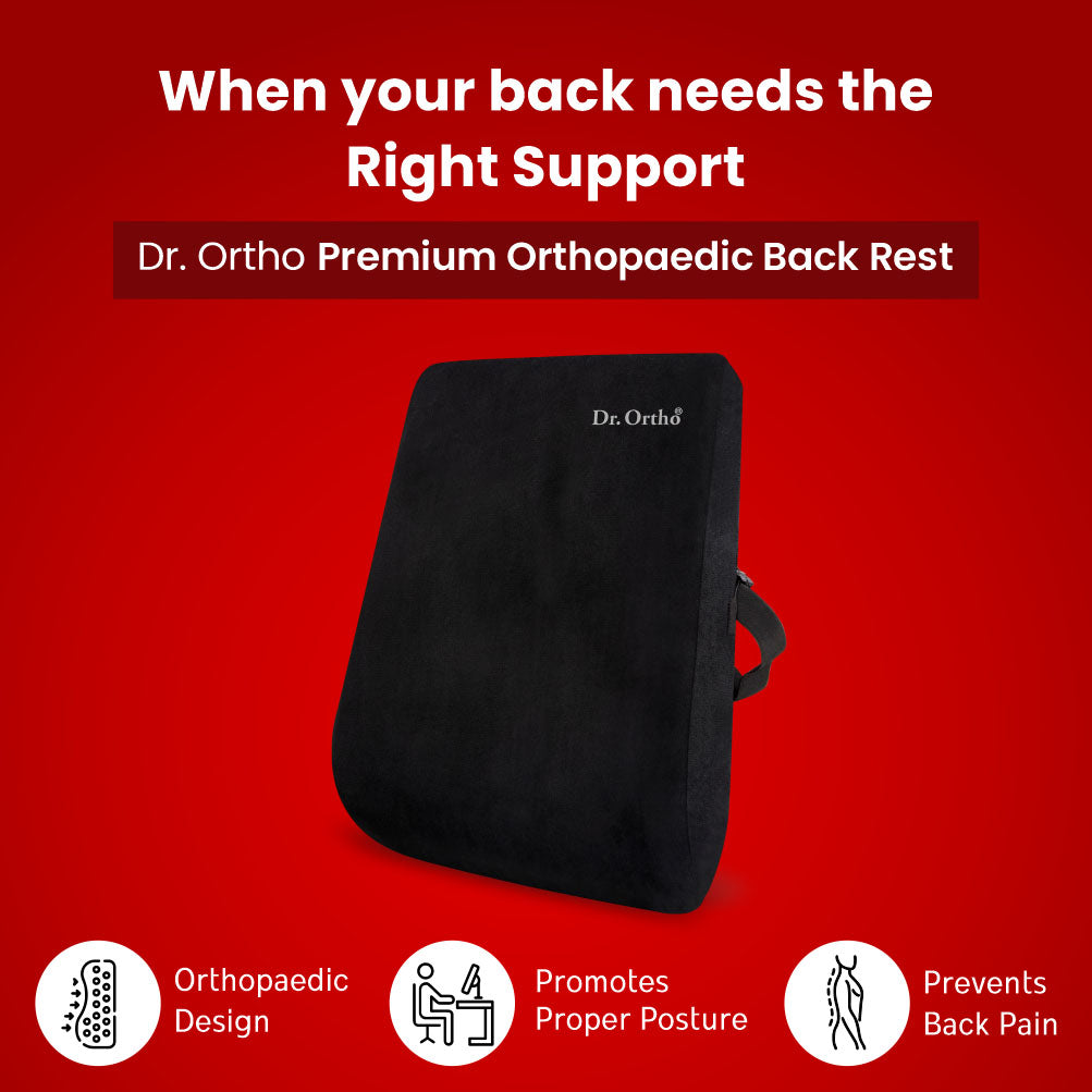 Dr. Ortho Premium Back Rest and Coccyx Cushion Combo