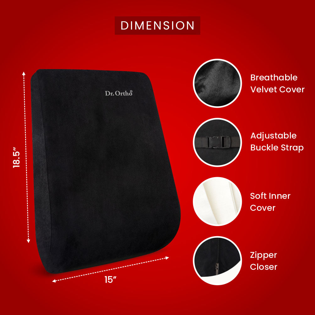 Middle Back Rest Orthopaedic Back Rest for Superior Spine Support & Comfort – Divisa Store