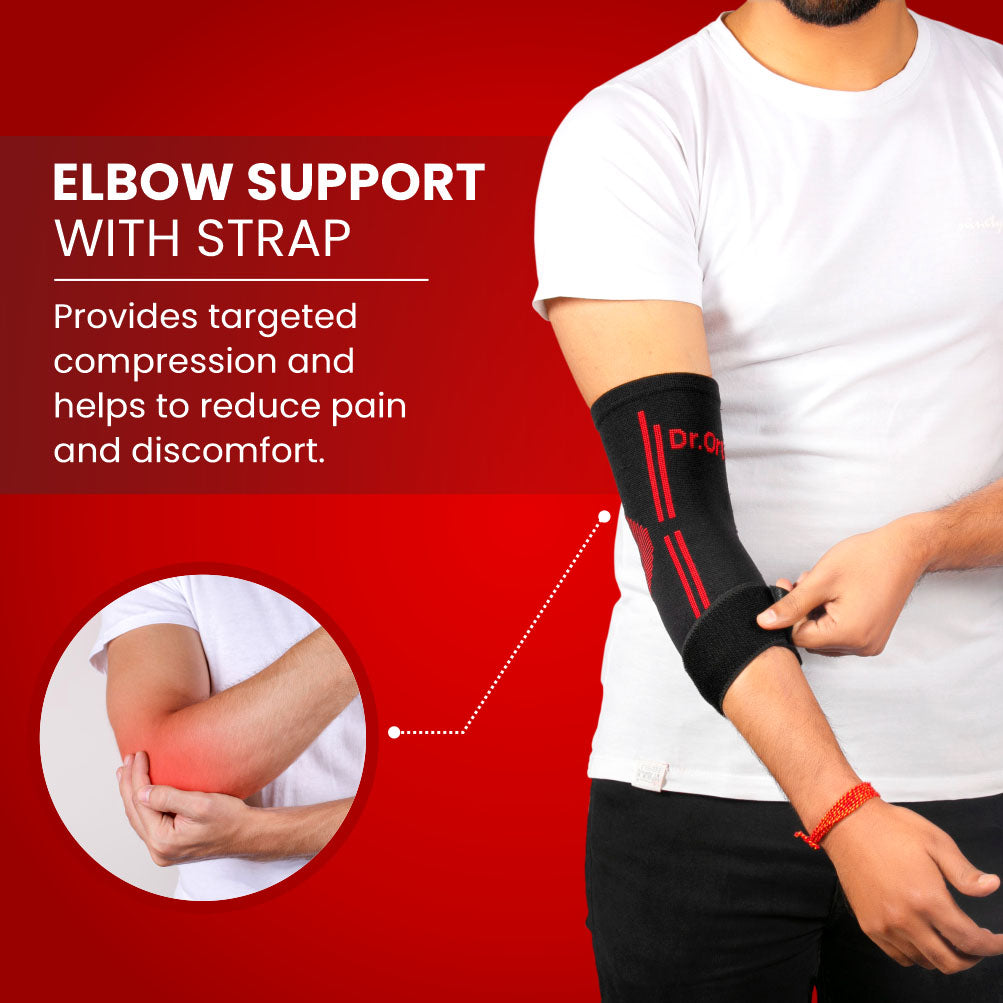 Left Elbow Support Adjustable Elbow Support | Joint Stability for Work and Exercise ...