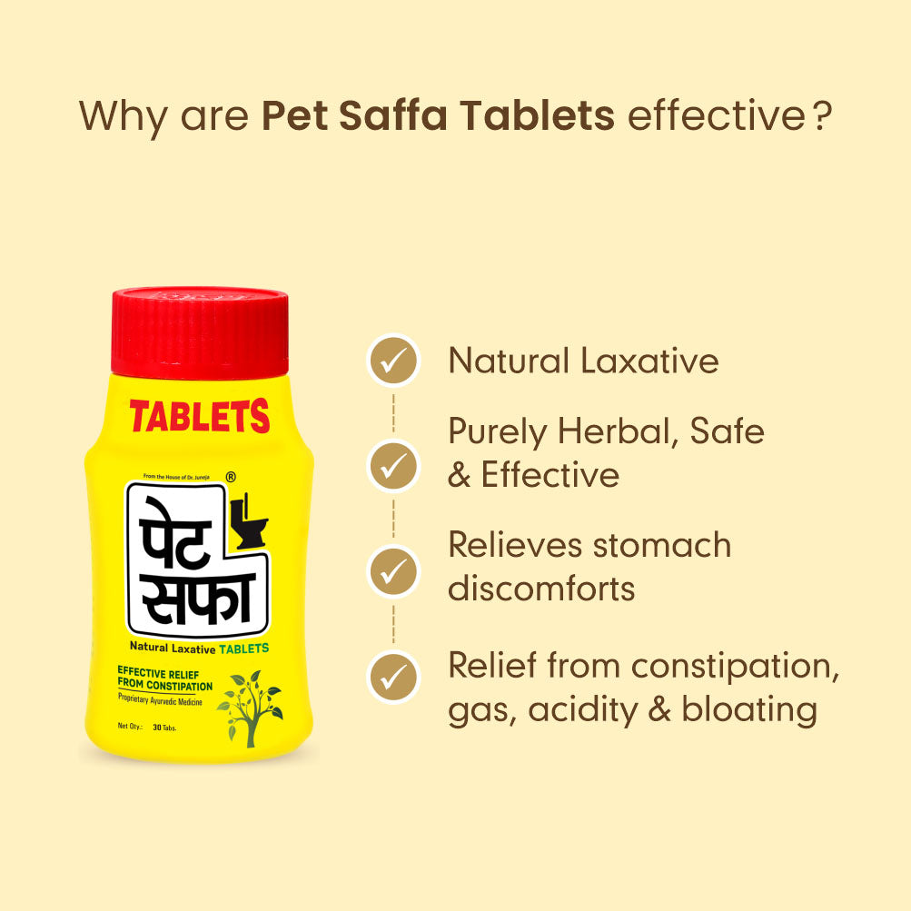 Pet Saffa Natural Laxative Tablets - 30 Tabs