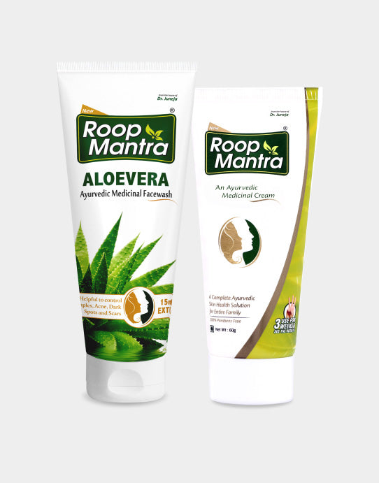 Roop Mantra Face Care Kit (Face Cream 60g, AloeVera Face Wash 115ml)