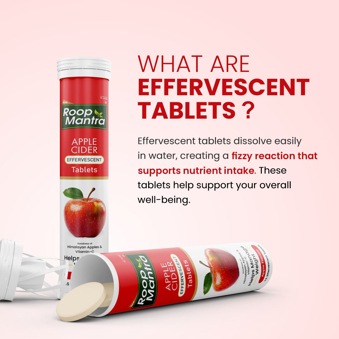 Roop Mantra Apple Cider Effervescent Tablets