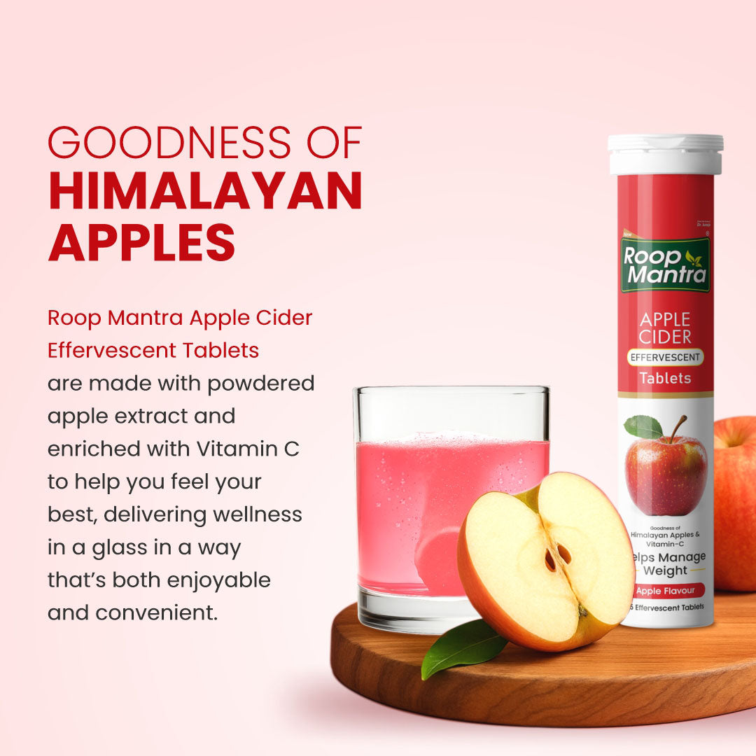 Roop Mantra Apple Cider Effervescent Tablets