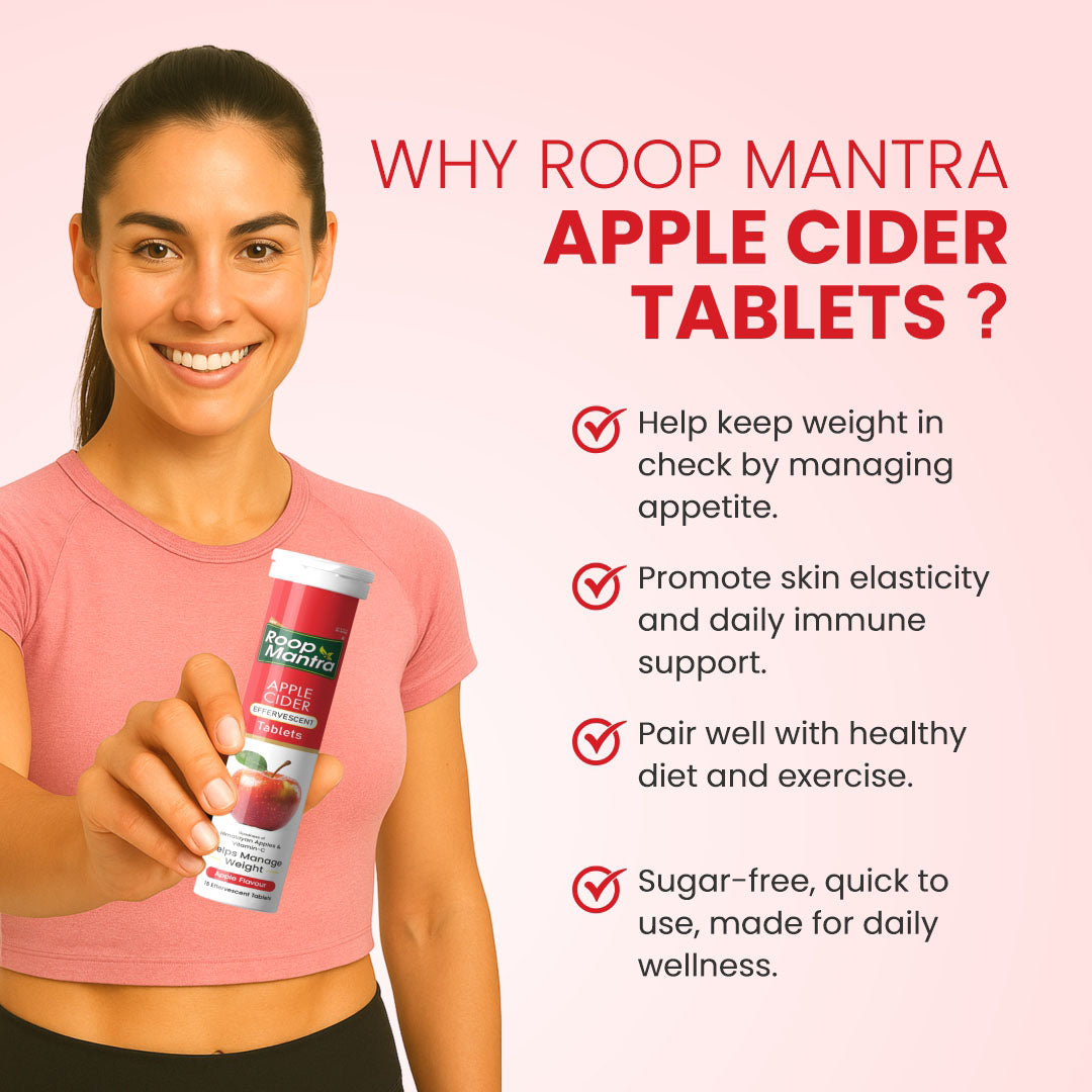 Roop Mantra Apple Cider Effervescent Tablets