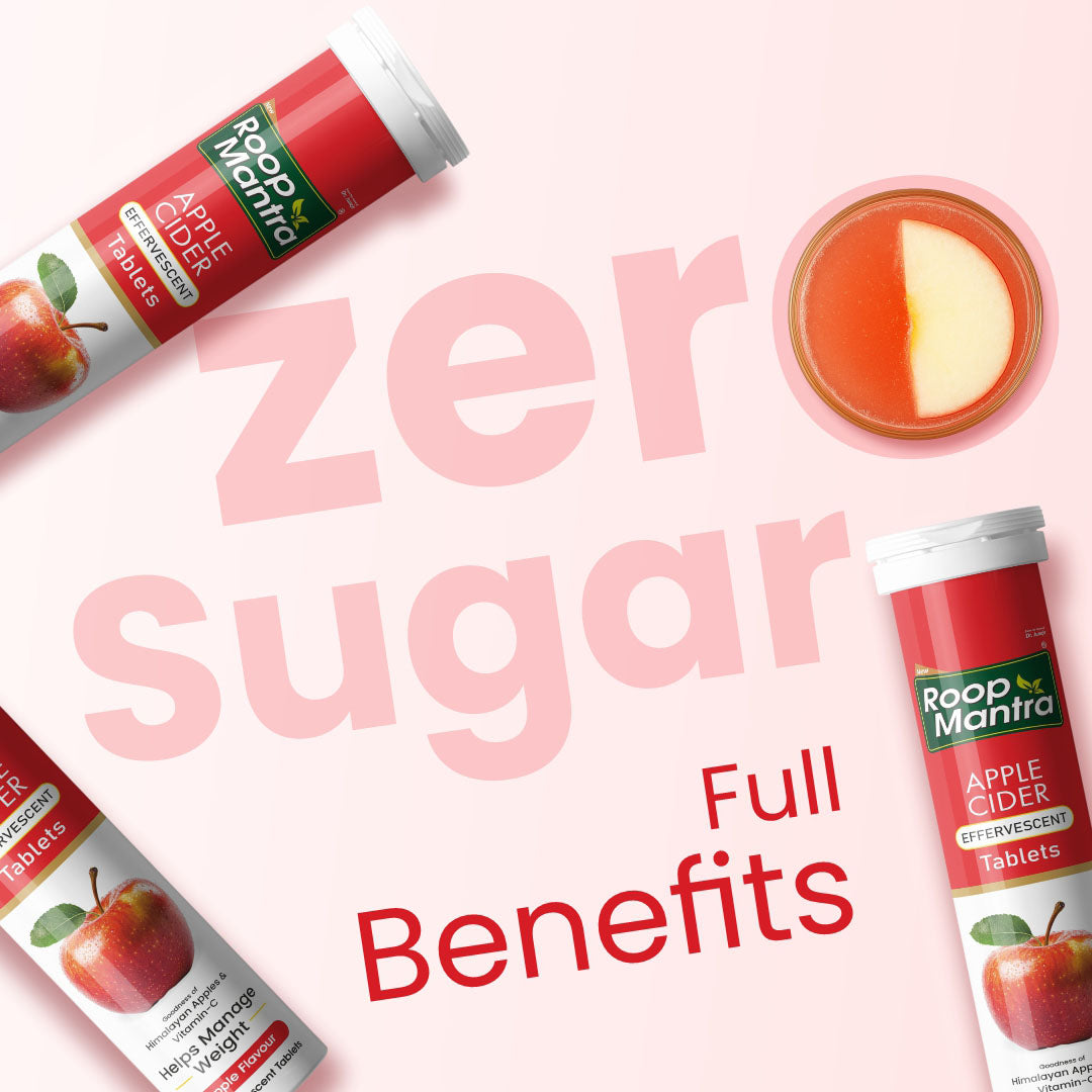 Roop Mantra Apple Cider Effervescent Tablets