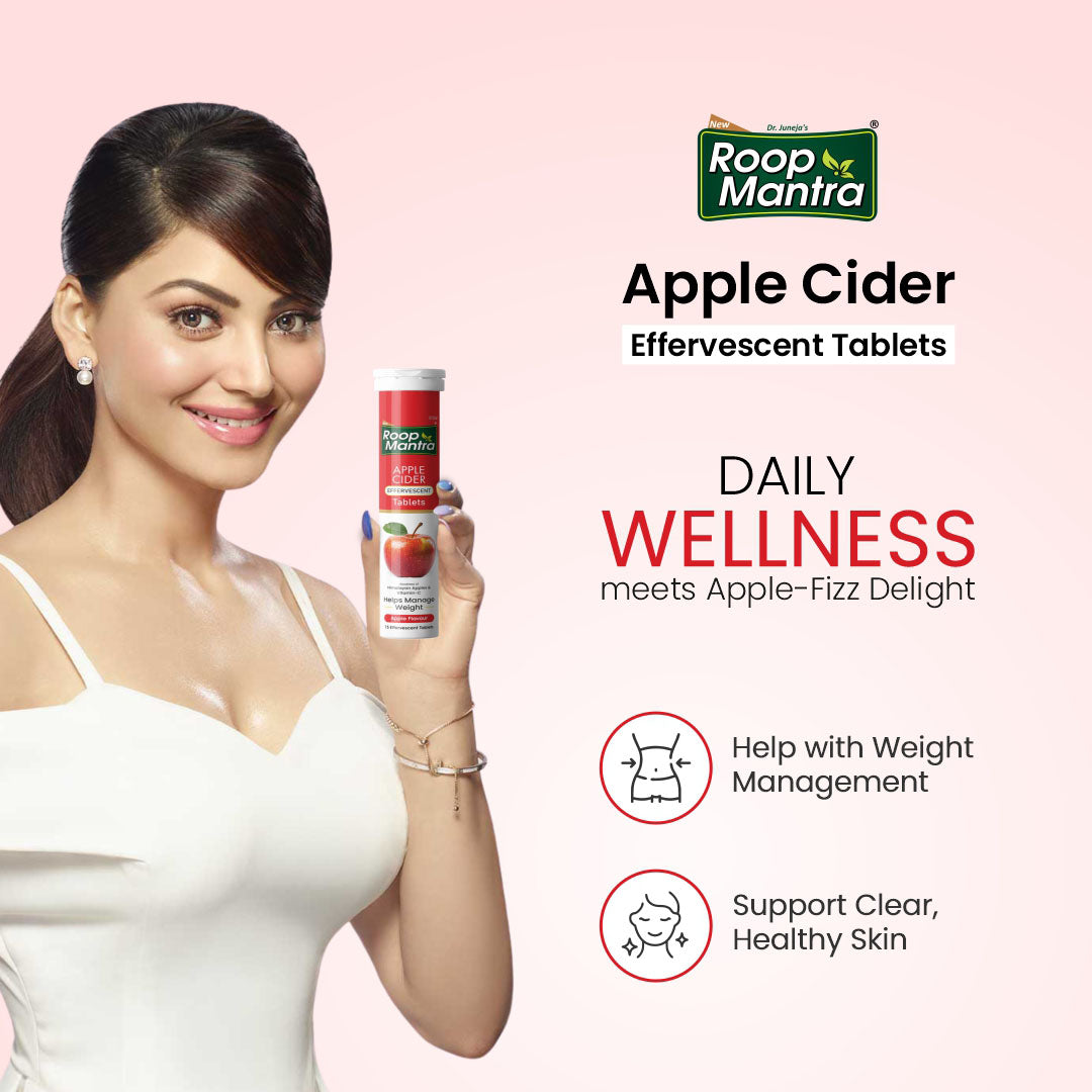 Roop Mantra Apple Cider Effervescent Tablets
