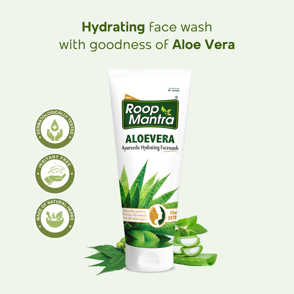 Roop Mantra Ayurvedic Aloe Vera Face Wash - 115ml