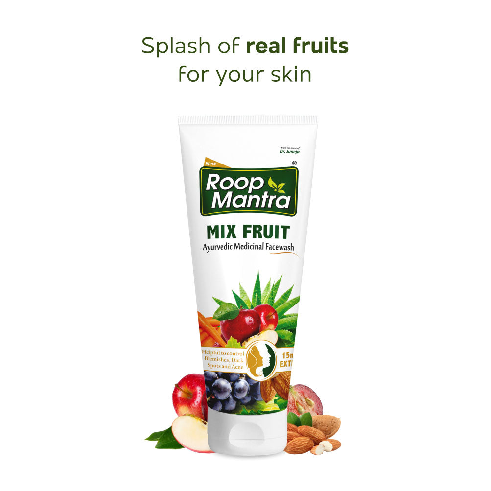 Roop Mantra Ayurvedic Mix Fruit Face Wash - 115ml