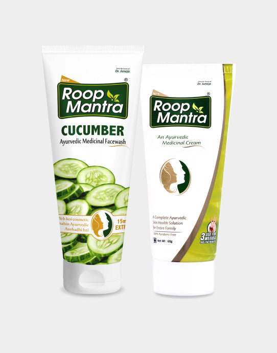 Roop Mantra Face Care Kit (Face Cream 60g, Cucumber Face Wash 115ml)
