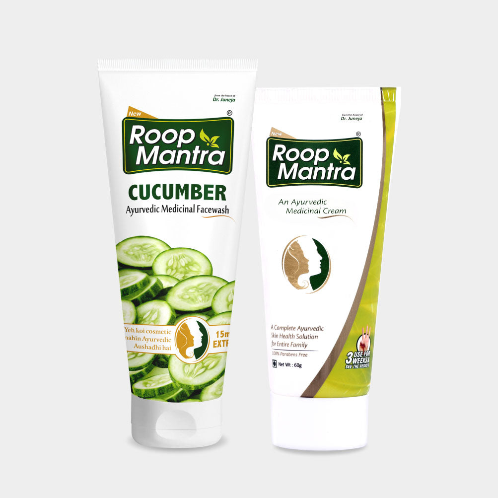 Roop Mantra Face Care Kit (Face Cream 60g, Cucumber Face Wash 115ml)