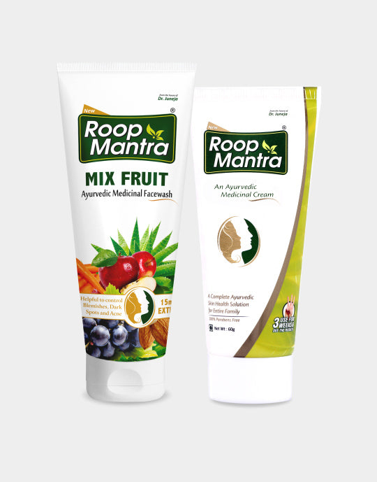 Roop Mantra Face Care Kit (Face Cream 60g, Mix Fruit Face Wash 115ml)