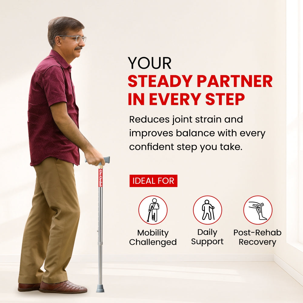 Dr. Ortho Adjustable Walking Stick (L-type)