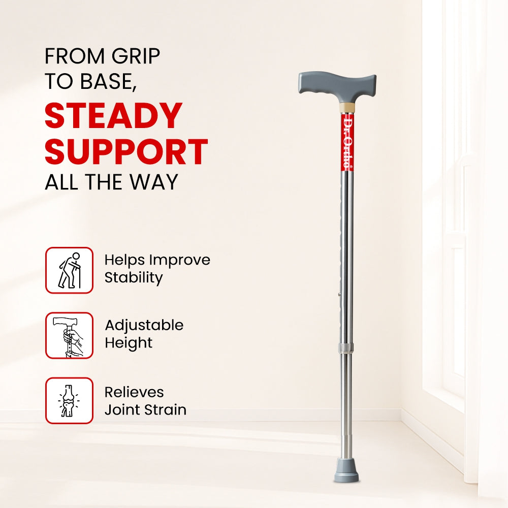 Dr. Ortho Adjustable Walking Stick (L-type)