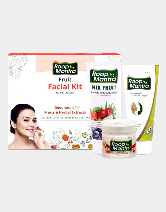 Roop Mantra Facial kit, Mix fruit Face Wash, Ayurvedic Skin Cream & Cold Cream